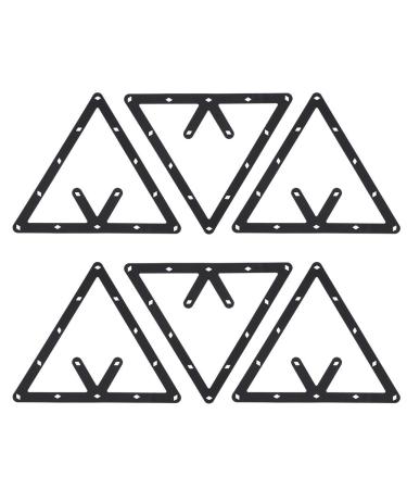 Dilwe Billiard Rack, 6Pcs/Set Triangle Rack Pool Table Ball Holder Positioning Rack Billiard Accessory - Buy Online on GoSupps.com