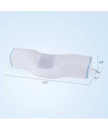 Heated Memory Foam Neck Pillow with USB Graphene Heating for Pain Relief - White - Buy Online on GoSupps.com