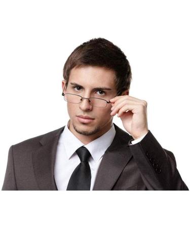 Kokobin Flexible Metal Reading Glasses - Unisex +2.5 Diopter with Feather-Hinge & Case - Stylish Visual Aid - Buy Online on GoSupps.com