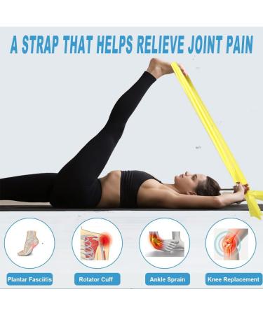 Resistance Bands Set - 5 Progressive Non-Latex Exercise Bands for Physical Therapy & Workout, 59 Inch Yoga Strap for Upper & Lower Body, Home Rehab Equipment - 5 to 25LBS - Buy Online on GoSupps.com