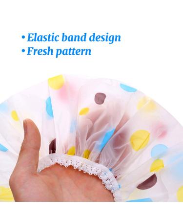 Dylan-EU 5 Pieces Cute Cartoon Waterproof Shower Caps for Women - Elastic & Stylish | International Shipping - Buy Online on GoSupps.com