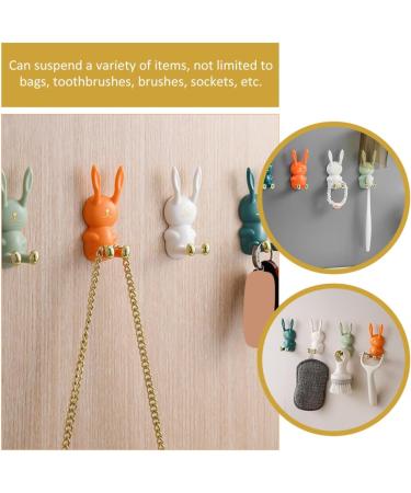 Alipis 12pc Sticky Hooks - Toothpaste Dispenser & Razor Holder | Cable & Luffa Hooks | Durable ABS Design for Easy Hanging - Buy Online on GoSupps.com