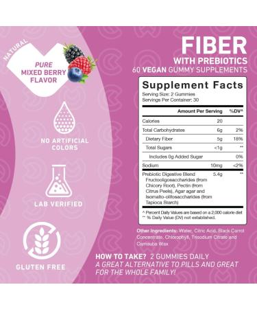 PUREFINITY Fiber + Super Greens Gummies Bundle (Inulin FOS Prebiotic Fiber Gummies + Super Greens Gummies Daily Supergreens with Spirulina Alfalfa Spinach Broccoli Beet Root Acai) - Buy Online on GoSupps.com