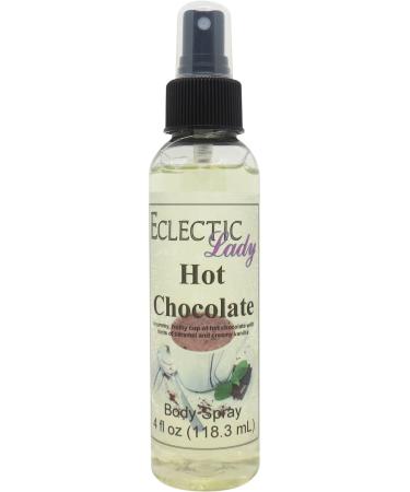 Hot Chocolate Body Spray (Double Strength) 4 ounces Body Mist for Women with Clean Light & Gentle Fragrance Long Lasting Perfume with Comforting Scent for Men & Women Cologne with Soft Subtle 4 Fluid Ounces (Double Strength)