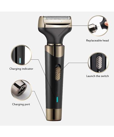 Professional Ear and Nose Hair Trimmer | Painless Eyebrow & Facial Hair Clipper for Men & Women - Rechargeable Waterproof Dual Edge Blades - Buy Online on GoSupps.com