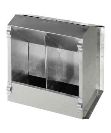 Kerbl Rabbit Feeder 2 Feeding Places 3L Metal - Pack of 2