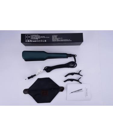CCKeyin Smooth Iron Wide - 44mm Extra Wide Hair Care with Digital LCD 12 Heat Settings (120-230 C) - Portable Travel Hair Smoother in Green - Buy Online on GoSupps.com