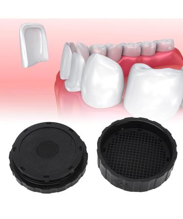 Round Prosthesis Container - Portable & Reusable Bath Box with Sieve & Magnetic Mirror for On-the-Go Care - Buy Online on GoSupps.com