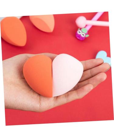 minkissy 3 Boxes Heart-shaped Makeup Sponge Cleaning Brush Cream Paint Tool Makeup Applicator Sponge Blending Sponge Blending Puff Girls Peach Heart Powder Hydrophilic Polyurethane Travel - Buy Online on GoSupps.com