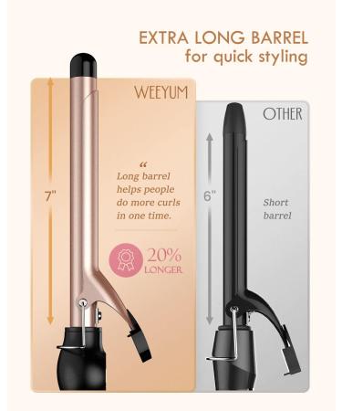 3/4 Inch Long Barrel Curling Iron - Ceramic Tourmaline Hair Wand - Dual Voltage - Buy Online on GoSupps.com