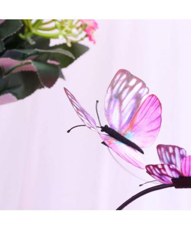 Shop Heallily Pink Butterfly Fascinator Headband - Bohemian Crown for Weddings & Photo Props - Buy Online on GoSupps.com