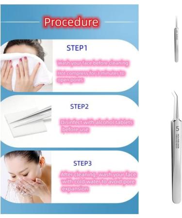 Professional Blackhead Remover Extractor Kit - Acne & Whitehead Removal Tool - Buy Online on GoSupps.com