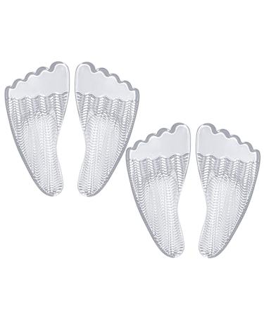 NOLITOY 2 Pairs Five Toe Sticky Front Pad Shoes Inserts for Women Arch Support Insoles Men Arch Support Shoe Metatarsal Pads Insoles for High Women's Heel Gel Forefoot Pad