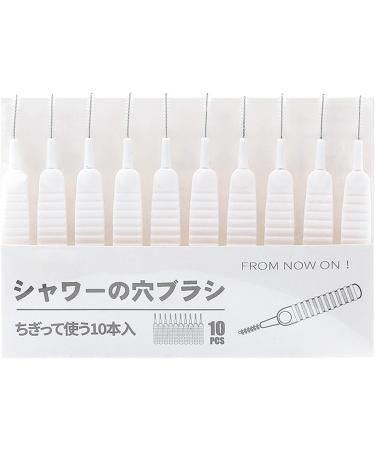10-Piece Shower Head Cleaning Brush Set - Perfect for Tap Flex & Garden Sprinkler Support | International Shipping Available - Buy Online on GoSupps.com