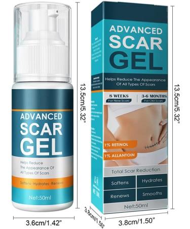 Scar Removal Cream Gel - Natural Extract for Brightening & Reducing Surgical Scars - Buy Online on GoSupps.com