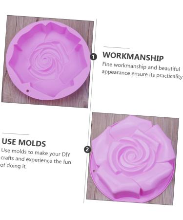 Rose Cake Mold Silicone Cake Moulds Cakesicles Mold Silicone Rose DIY Mold Silicone Candle Mold Silicone Bread Loaf Pan Nonstick Cupcake Tin Crisper Pan Silica Gel Muffin Non Stick 24X24X5CM - Buy Online on GoSupps.com