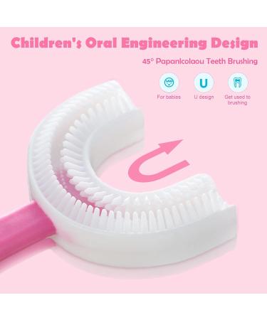MIVAIUN 6Pcs Kids U-Shaped Training Toothbrushes for Children aged 2-12 | All-Round Oral Care Teeth Brush for Toddlers | Manual Toothbrush for Whole Mouth Cleaning - Buy Online on GoSupps.com