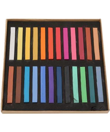 Restokki Hair Dyeing Chalk Hair Chalk Comb Non-Toxic Washable Hair Dye Crayon Salon Set Disposable Hair Dye Stick Suitable For Girls Children And Adolescents (24Colors) - Buy Online on GoSupps.com