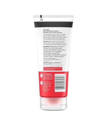 Neutrogena Ultra Gentle Body Gel Hydrator - Pro-Vitamin B5 & Niacinamide for Acne-Prone Skin Fragrance-Free Moisturizing Body Gel 7 oz - Buy Online on GoSupps.com