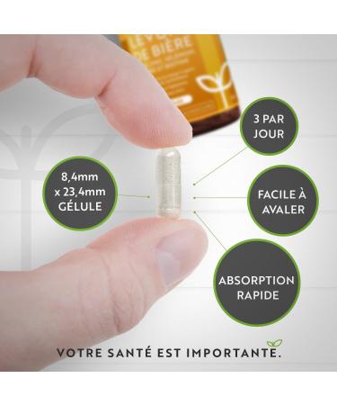 Brewer's Yeast with Zinc Selenium Copper and Biotin - Active Yeast - Brewer's Yeast Hair Skin and Nails - Maintaining a Normal Immune System - 180 Vegetable Capsules - Nutravita - Buy Online on GoSupps.com