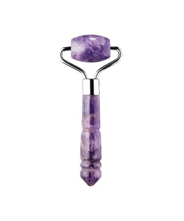Skin Gym Mini Amethyst Facial Roller Massager for Wrinkles and Fine Lines Anti-Aging Face Lift Skin Care Beauty Tool