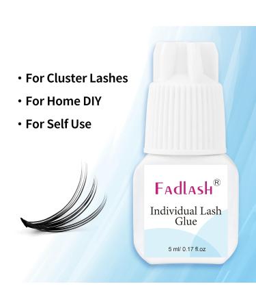 Individual Lash Glue for DIY Cluster Lashes - Fast Drying 3-5 Seconds Long Lasting 7-15 Days 5ml - Ideal for Eyelash Extensions - Buy Online on GoSupps.com