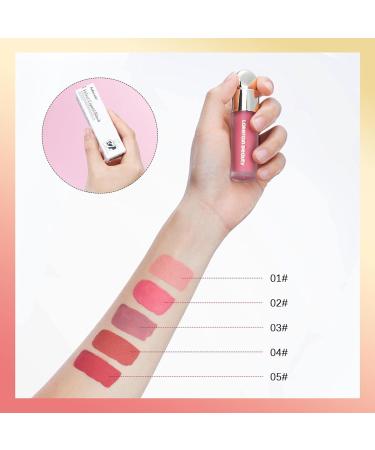 Wfinau Liquid Blush 5 Colors Cream Blush Makeup Lightweight Cheek Gel Cream Liquid Blush Velvet Rare Beauty Moisturizing Natural Texture Blush Mousse Long-Lasting Waterproof - Buy Online on GoSupps.com
