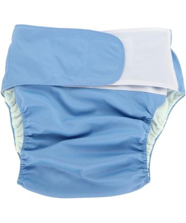 Adult Cloth Diaper Reusable Adjustable Nappy - 4 Colors - Large Size for Men, Women, and Old - Blue 305 Blue - Buy Online on GoSupps.com