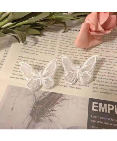 White Butterfly Hair Clip Set - 20 Pcs Wedding & Halloween Hair Accessories - Buy Online on GoSupps.com