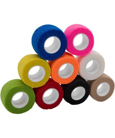 Qigui 10 Roll Finger Plaster - Self-Adhering Elastic Bandage 2.5cm x 4.5m | Waterproof & Dust-Repellent | Flexible Adhesive Tape for Sports & First Aid - Buy Online on GoSupps.com