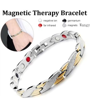 WDYY Elegant Magnetic Therapy Bracelet for Weight Loss & Fatigue Relief - 4PCS Slimming Bracelet for Men & Women - Buy Online on GoSupps.com