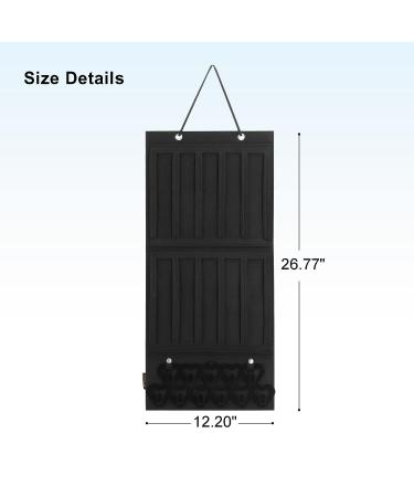 Hanging Hair Claw Clips Organizer for Women and Girls - Black Display Stand Holder - Buy Online on GoSupps.com