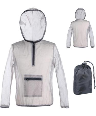 Moskito Jacket with Bonnet | Breathable Mesh Midge Jacket for Men & Women - Perfect for Fishing Hiking & Camping - XL Size Protects Against Insects - Buy Online on GoSupps.com