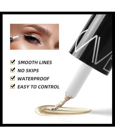 Go Ho Glitter Liquid Eyeliner Set - 5 Metallic Shimmer Colors for Waterproof and Long-Lasting Sparkle Eyes - Korean Makeup Collection - Buy Online on GoSupps.com