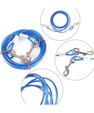 Bahob 30ft (9m) Dog Tie Out Cable and Stake Out for Outdoor Yard and Camping Small to Large Dogs Ground Field Spike Stake (30 ft Cable + Stake) - Buy Online on GoSupps.com