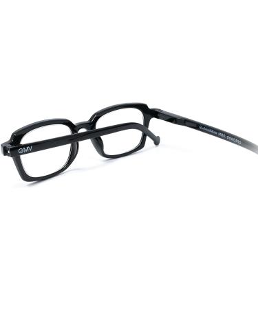 Gian Marco Venturi Unisex Sondrio Reading Glasses - Stylish Black Eyewear for Comfortable Reading - International Shipping Available - Buy Online on GoSupps.com