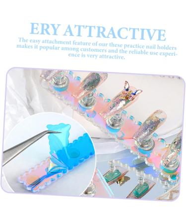 Housoutil 1 Set Nail Practice Bracket Manicure Tools Practice Nail Racks Nail Display Convenient Nail Racks Nail Art Stand Convenient Nail Stands Paint Brishes Alloy Magnet Personality Base - Buy Online on GoSupps.com
