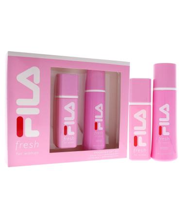 Fila Fragrance Giftset for Women - Cool Clean And Refreshing Fragrance And Body Mist - Extra Strength Long Lasting Scent Payoff - Trendy Rectangular Streamlined Portable Bottle Design - 2 Pc - Buy Online on GoSupps.com