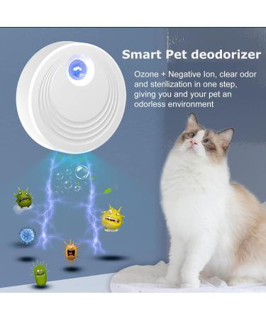 Buy Mknzome Cat Litter Deodorizer - Intelligent Odor Eliminator for Litter Boxes | 99% Deodorization | Mini Air Purifier for Cats - Ideal for Bathrooms & Small Areas - Buy Online on GoSupps.com