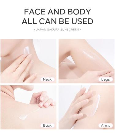 Sakura Sunscreen Spf 50 Hydrating Sakura Sunscreen Sunscreen Skin Cream For Face And Body Hydrating Cream To Deeply Protected Skin For Variety Of Skin Types 8.9x4.6x2.7cm - Buy Online on GoSupps.com