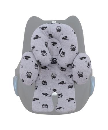 JYOKO Kids Anti-Allergy Reducer Universal Baby 100% Cotton (Robot Space Head and Body Support 2 Pieces) Robot Space Soporte Cabeza y Cuerpo 2 PIEZAS