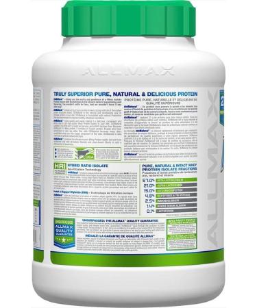 ALLMAX Naturals Nutrition - ISONATURAL - 100% Ultra-Pure Natural Whey Protein Isolate - Chocolate - 5 Pound (665553213736) - Buy Online on GoSupps.com