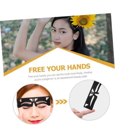 WOONEKY Metal Stencils Eyebrow Design Eyebrow Card Precision Eyebrow Ruler Template Eyebrow Stencil Scale Eyebrow Shape - Buy Online on GoSupps.com