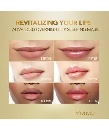 Lip Collagen Peptide Sleeping Mask 30g - Overnight Treatment for Wrinkles & Dry Cracked Lips with Hyaluronic Acid & Shea Butter - Nourishing Lip Plumper Balm - Buy Online on GoSupps.com