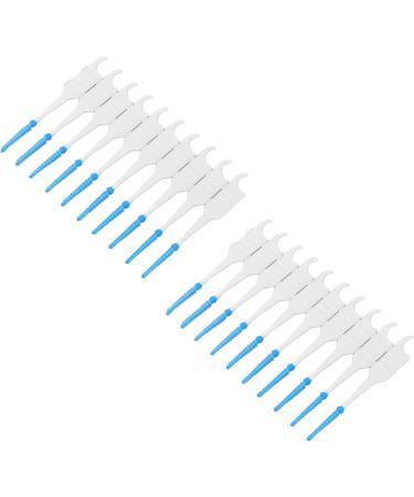 Buy Portable Silicone Interdental Brushes - 200 Pack Mint Green | Travel-Friendly Toothpicks for Gum Protection - Buy Online on GoSupps.com
