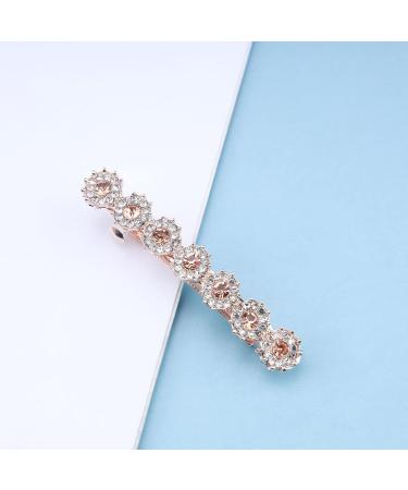 Cimenexe Bohemian Crystal Hair Barrette Rhinestone Hair Clip Gold Cz Hair Pins Clips Rhinestone Flower Headwear Bridal Decorative Hair Accessories for Women and Girls Gifts - Buy Online on GoSupps.com