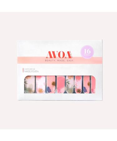 Avoa Beauty Nail Film - Indian Summer | Pink Green Blue Gold | Long-Lasting Self-Adhesive Nail Wraps for Autumn Nail Art - Buy Online on GoSupps.com