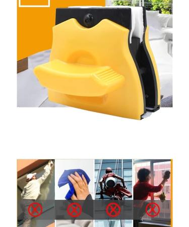 Epodmalx Window Cleaning Tool Magnetic Window Wiper Wiper Household Glass Brush Double Sided Window Cleaning Brush Blue - Buy Online on GoSupps.com