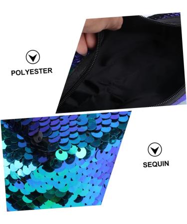 Operitacx 3 pcs Cosmetic Sequined Case Pouch Bag Bags Style Storage Glitter Sequin Sequins Pencil Makeup Lady 21X7CMx3pcs Green Blackx3pcs - Buy Online on GoSupps.com