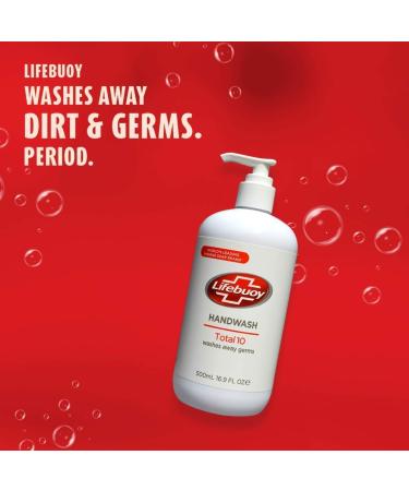 Lifebuoy Total 10 Hand Wash 16.9 FL OZ - Pack of 3 | Antibacterial Formula - Buy Online on GoSupps.com